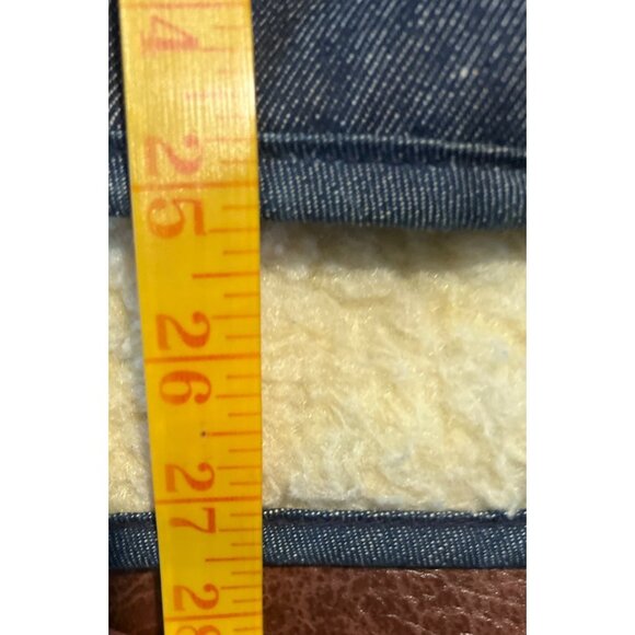Montgomery Ward Vtg Men's Sherpa Lined Denim Jean Vest Rancher Hipster XX-Large - Picture 3 of 6